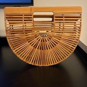 Cult Gaia wooden ark mini bag